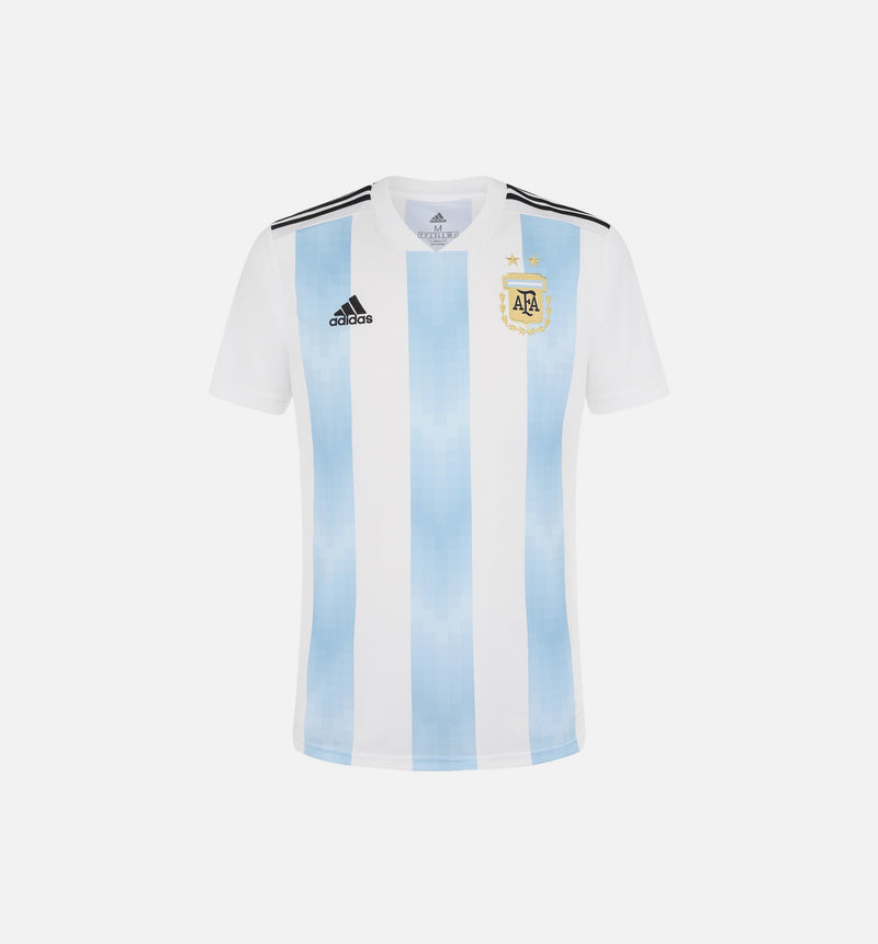 Argentina Home Authentic Mens Jersey - White/Blue