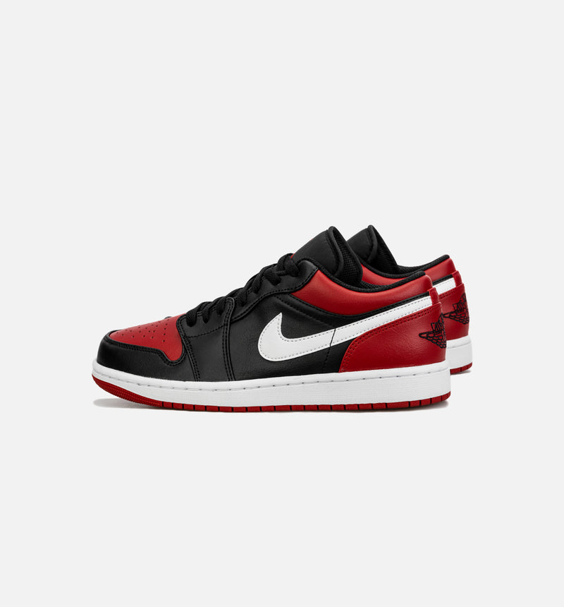 Air Jordan 1 Retro Low Bred Toe Mens Lifestyle Shoe - Black/Red