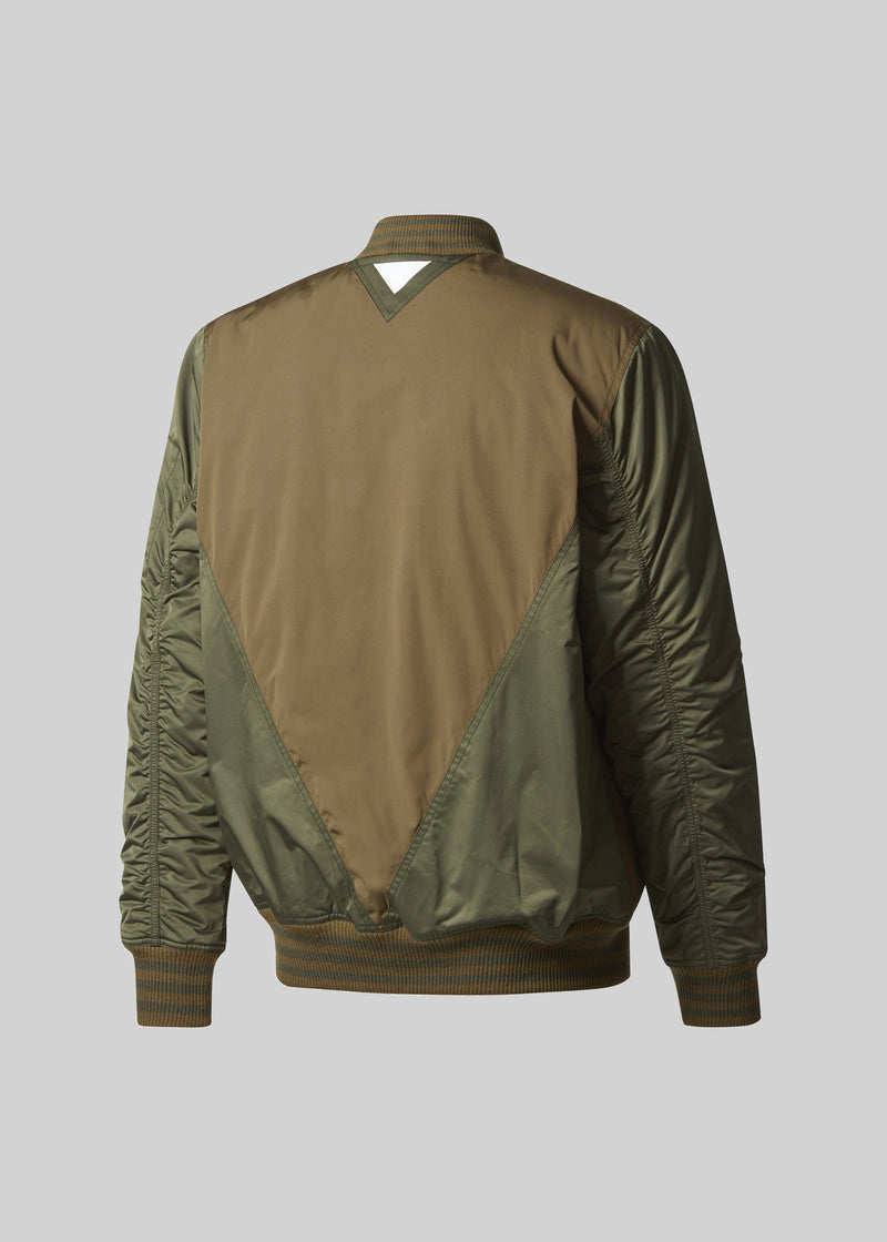 White Mountaineering Collection Mens Flight Jacket - Olive/Olive