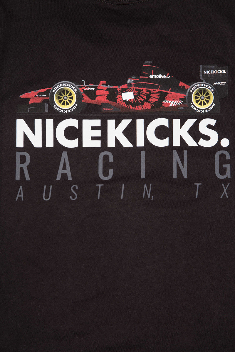 Nice Kicks Formula 1 Race Car Shirt - Black/Black