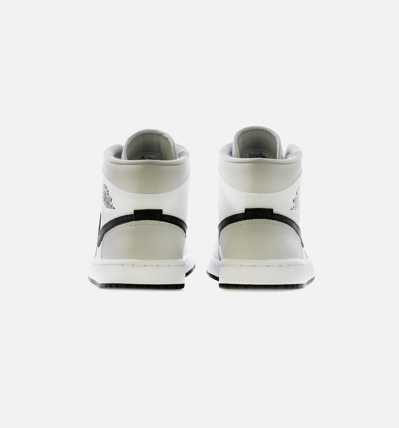 Nike Men's Air Jordan 1 Mid Light Smoke Grey, Light Smoke  Grey/Black/White, 7.5