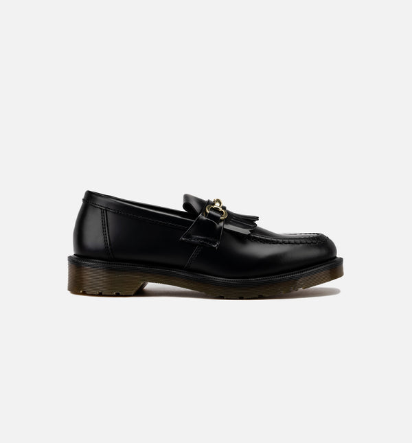 Adrian Smooth Leather Tassel Loafers in Black | Dr. Martens