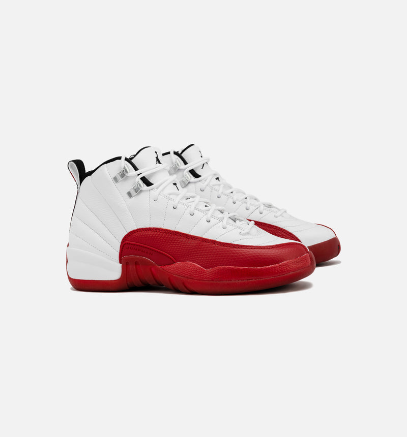 Air Jordan 12 Retro Cherry Grade School Lifestyle Shoe - Cherry Red