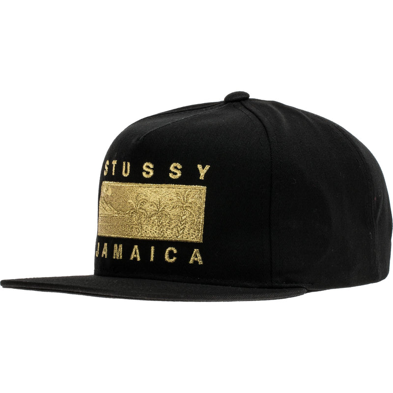 Jamaica Resort Snapback Mens Hat - Black/Gold