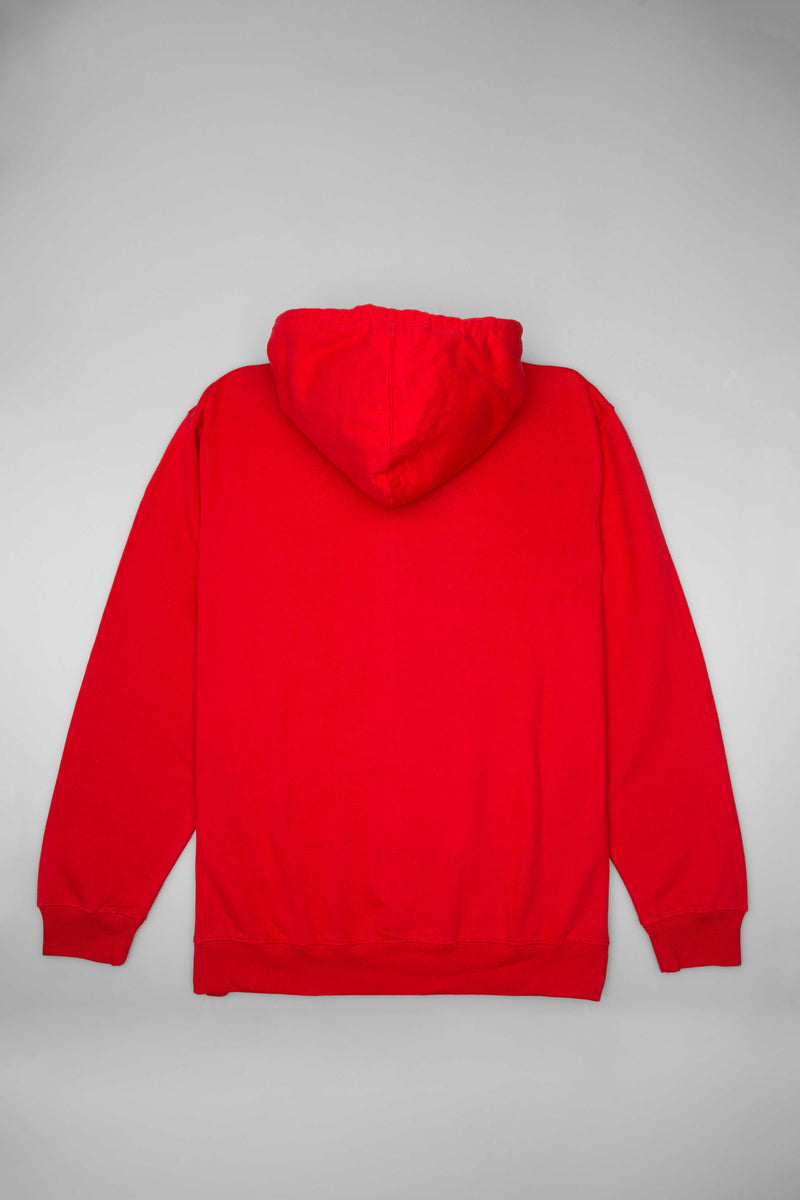Box Patch Collection Mens Hoodie - Red/Red
