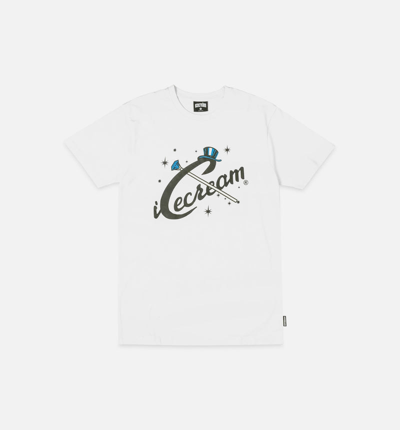 Gleam Short Sleeve Tee Mens T-Shirt - White/Black