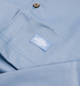 Twill Work Mens Long Sleeve Shirt - Blue