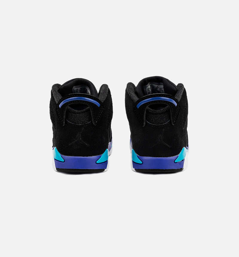 Air Jordan 6 Retro Aqua Infant Toddler Lifestyle Shoe - Black/Aquatone/Bright Concord