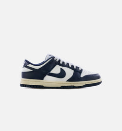 NIKE DD1503-115
 Dunk Low Vintage Navy Womens Lifestyle Shoe - White/Midnight Navy Limit One Per Customer Image 0