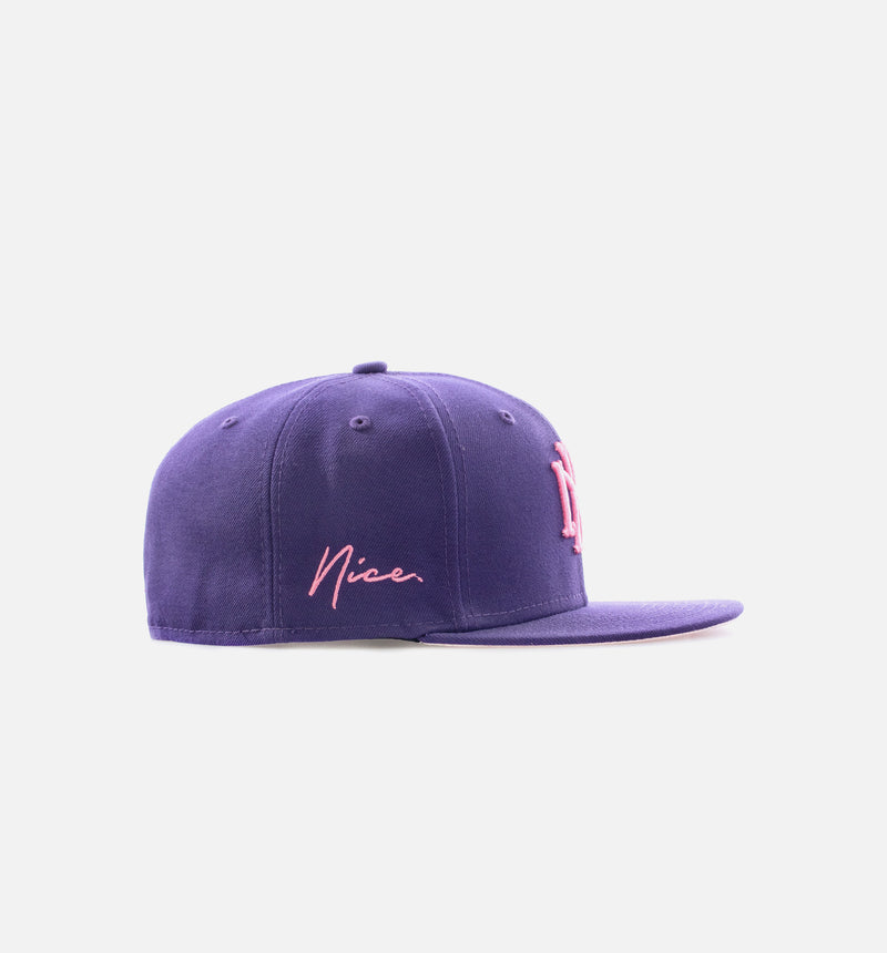 Nice Kicks 59Fifty Fitted Cap Mens Hat - Purple/Pink