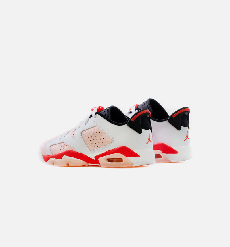 Air Jordan 6 Retro Low Atmosphere Grade School Lifestyle Shoe - Pink/White