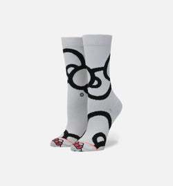 STANCE W525B17BOW-WHT
 Stance X Sanrio Hello Kitty Bows Socks Women's - White/Black/Red Image 0