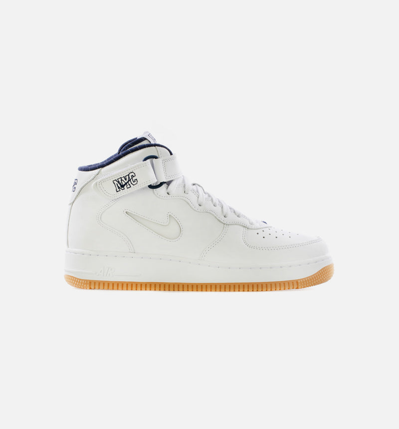 Nike DH5622-100 Air Force 1 Mid Jewel NYC Midnight Navy Mens Lifestyle Shoe  - White/Mi –