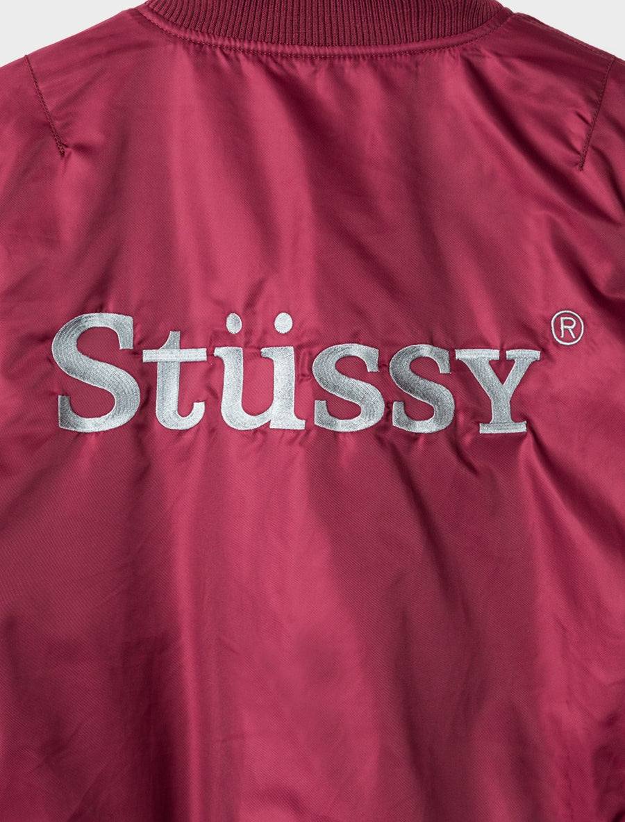 Stussy 115315-BURG Stussy Ma-1 Mens Jacket - Burgundy