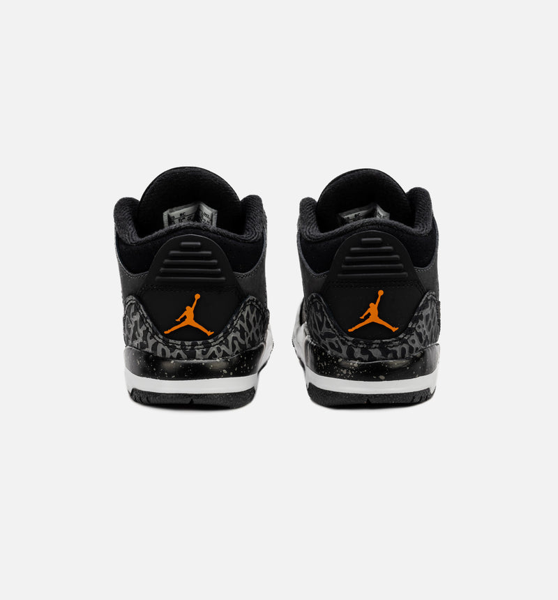 Air Jordan 3 Retro Fear Infant Toddler Lifestyle Shoe - Night Stadium/Total Orange