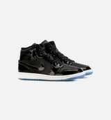 Air Jordan 1 Mid Space Jam Mens Lifestyle Shoe - Black