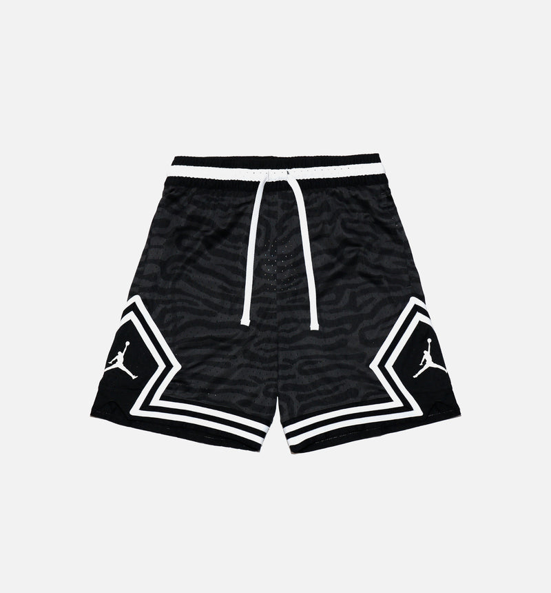 JORDAN Basketball shorts DRI-FIT SPORT made of mesh in black/ white
