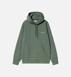 CARHARTT WIP I033658-PARK
 Embroidery Script Pullover Mens Hoodie - Green Image 0