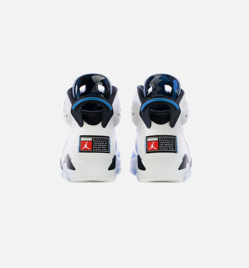 Air Jordan 6 Retro UNC Mens Lifestyle Shoe - University Blue/White Limit One Per Customer