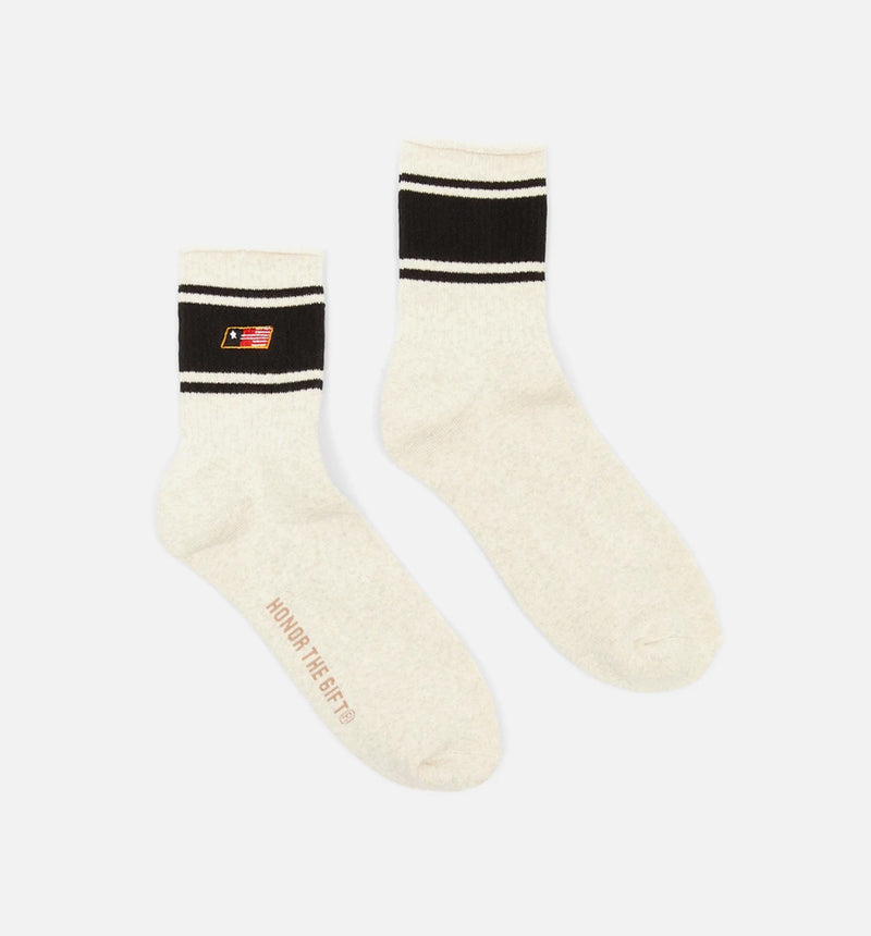 Mid Retro Sock Mens Socks - Black