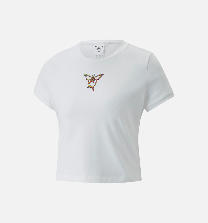 Dua Lipa Slim Tee Womens T-Shirt - White