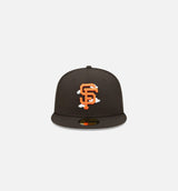 San Francisco Giants Comic Cloud 59FIFTY Fitted Cap Mens Hat -  Black