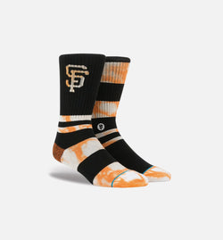 STANCE M556B16TSF-BLK
 Summer League SF Socks Men's - Black/Orange Image 0
