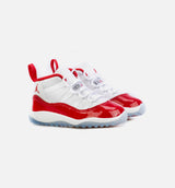 Air Jordan 11 Retro Infant Toddler Lifestyle Shoe - White/Red