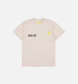 DICKIES WSNY5ST
 NYS Sun Dyed In Texas Heavyweight Pocket Short Sleeve Tee Mens T-Shirt - White Image 0