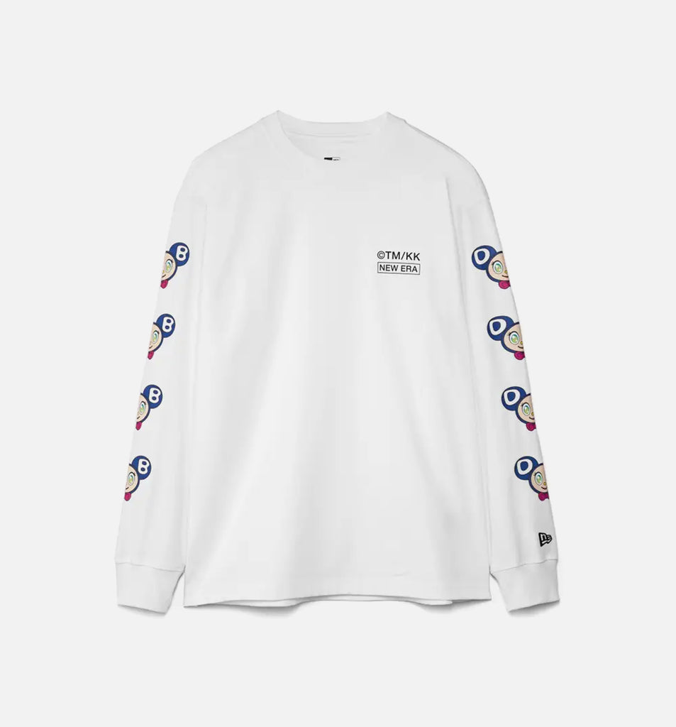 ★Wacky WiLLy★ Kiki Multi Graphic Long Sleeve T-Shirt White Wacky Willy] 25FW Kiki Vacance Graphic T-Shirt (2 Color