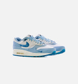 Air Max 1 Blueprint Mens Lifestyle Shoe - White/Dark Marina Blue/Dutch Blue Limit One Per Customer