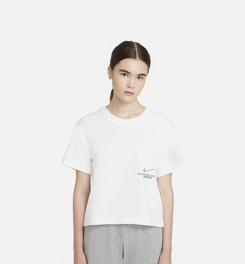 Sportswear Swoosh Womens T-Shirt - White